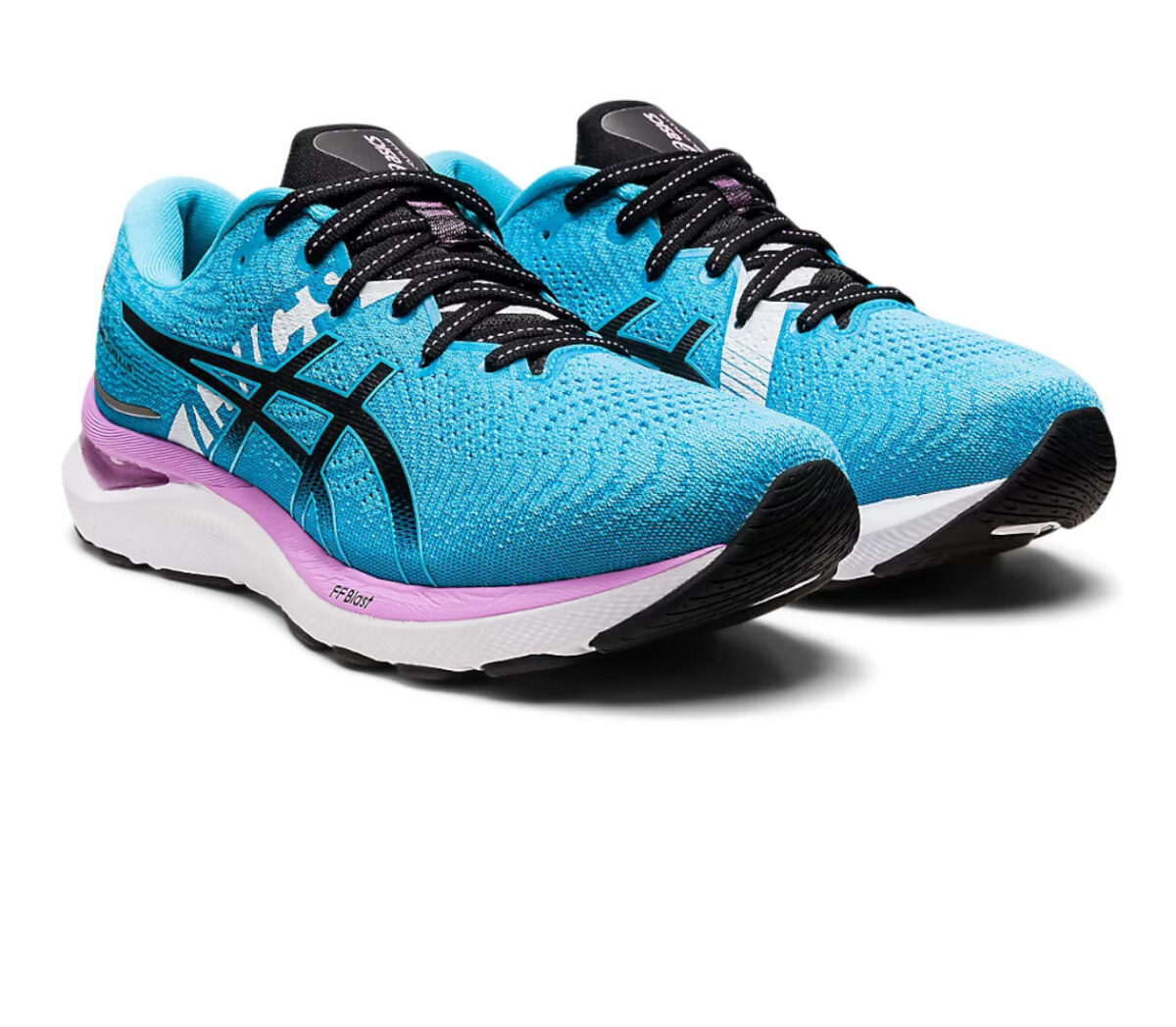 Coppia Scarpa asics gel cumulus 24 ekiden donna celeste