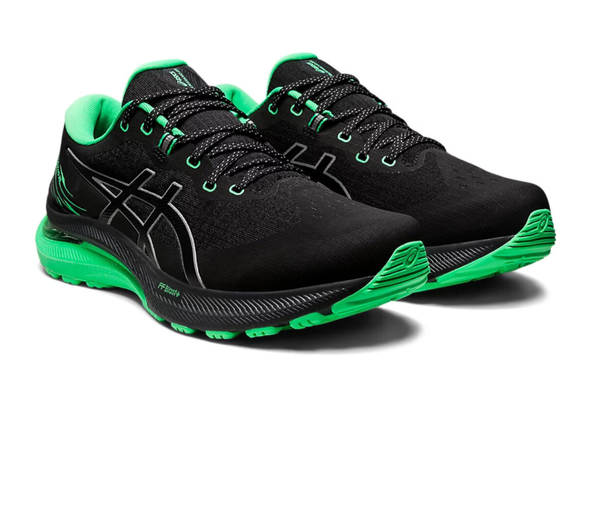 Coppia Scarpa asics gel kayano 29 lite show uomo nera verde