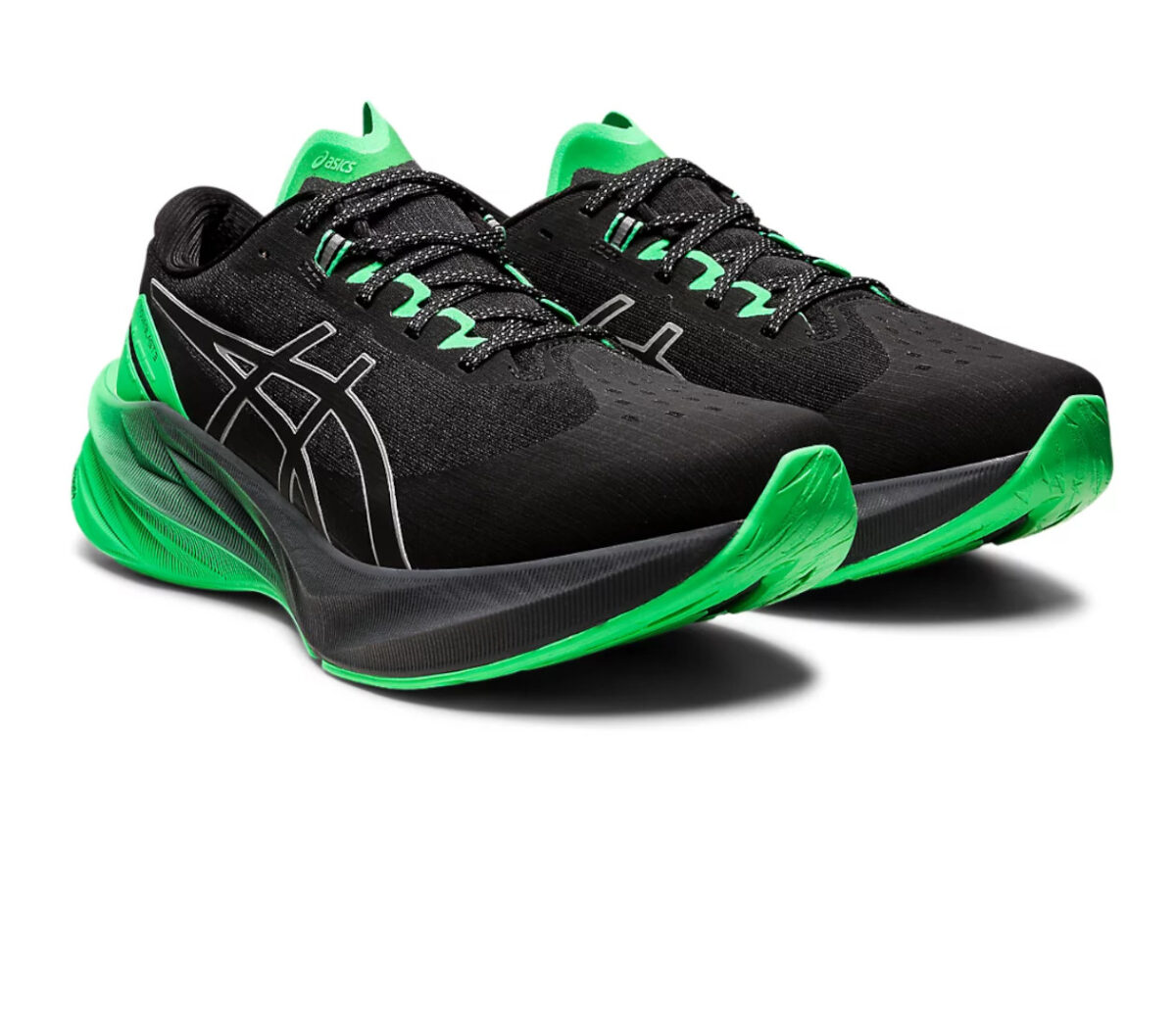 Coppia Scarpa asics novablast 3 lite show uomo verde nera