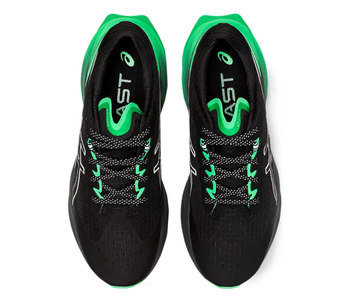 Tomaia Scarpa asics novablast 3 lite show uomo verde nera