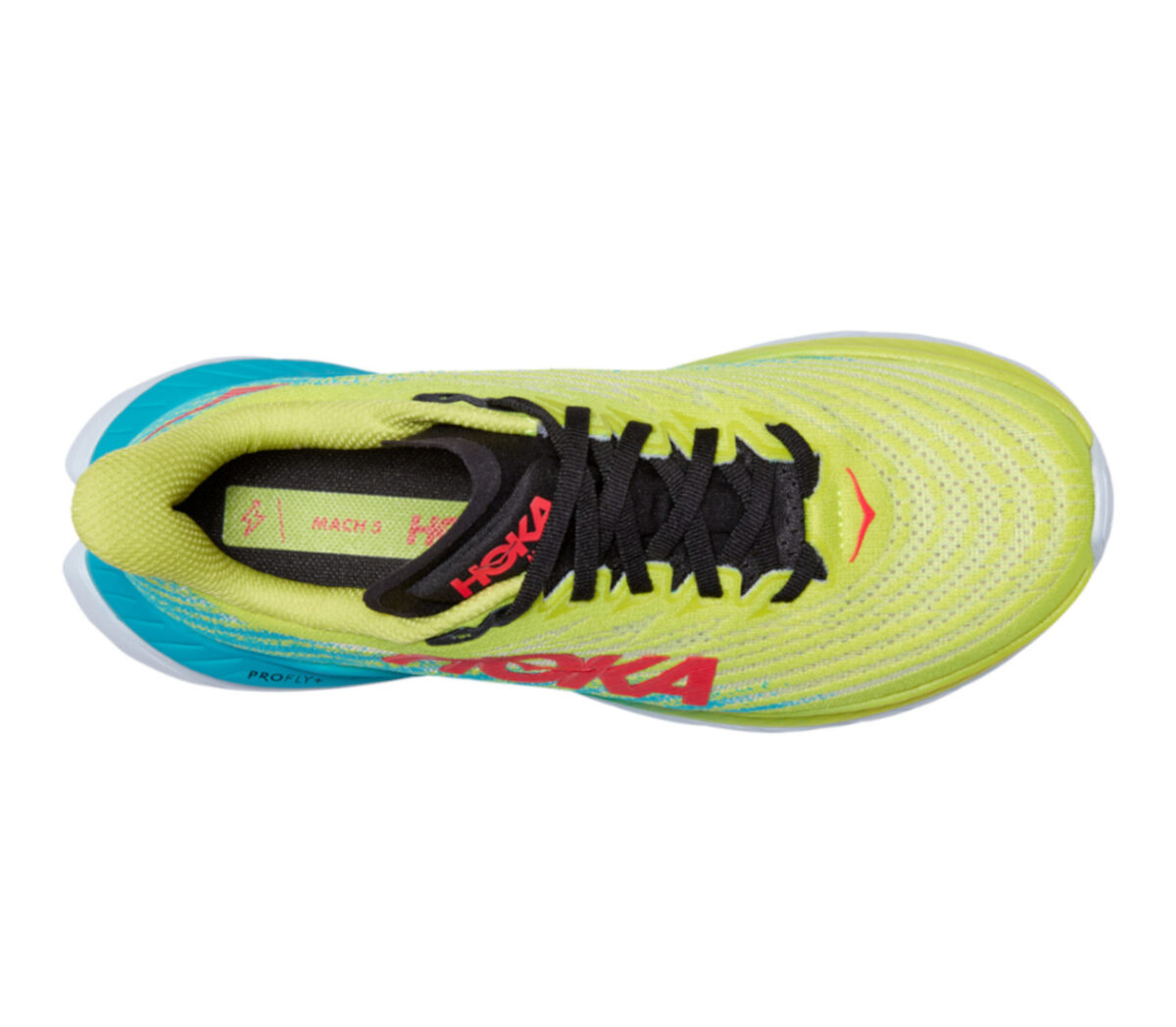 Tomaia Scarpa hoka one one mach 5 donna gialla celeste