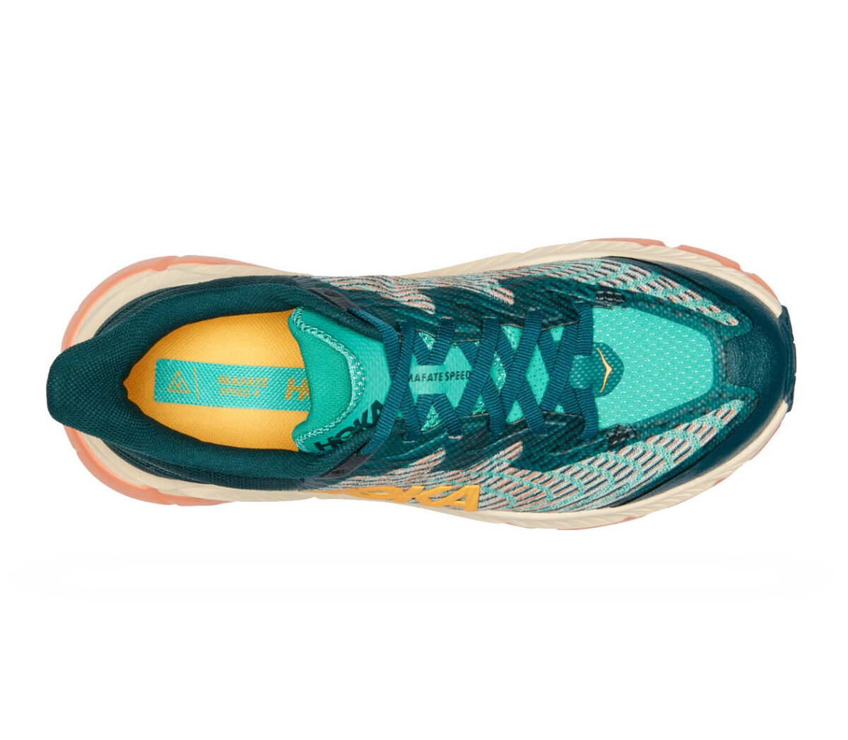 Tomaia Scarpa hoka one one mafate speed 4 donna verde rosa