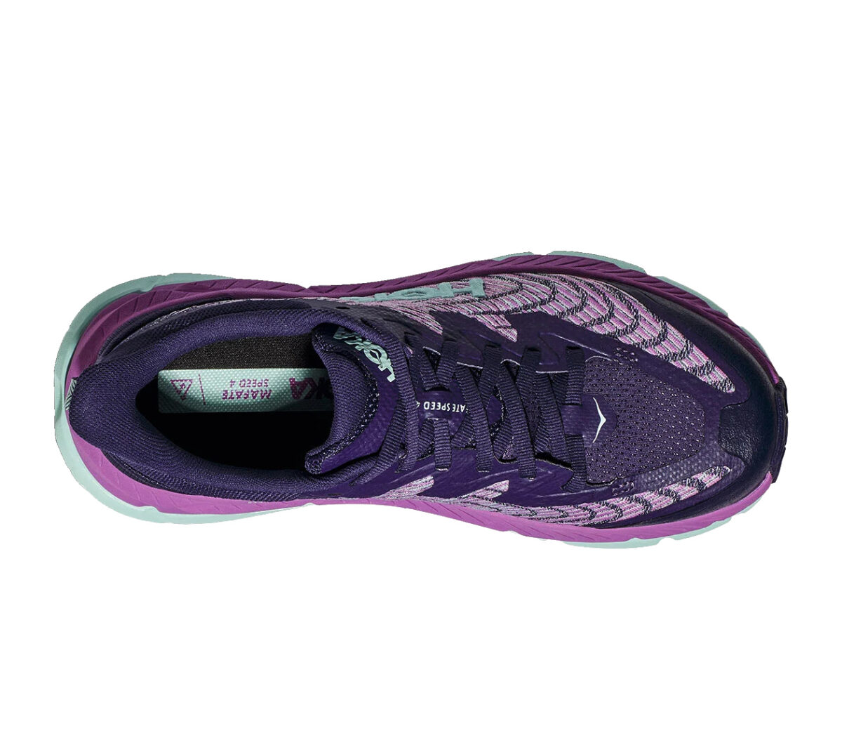 tomaia Scarpa hoka one one mafate speed 4 donna viola azzurra