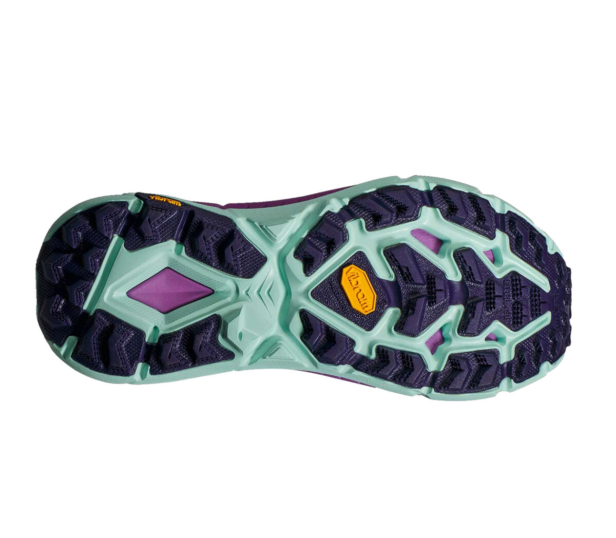 suola Scarpa hoka one one mafate speed 4 donna viola azzurra
