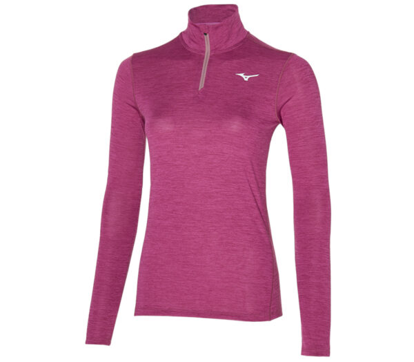 Maglia Mizuno Impulse core LS HZ tee viola donna