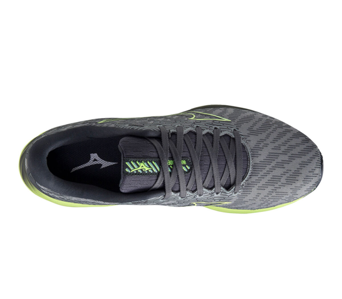 Tomaia Scarpa Mizuno wave rider 26 uomo grigia gialla