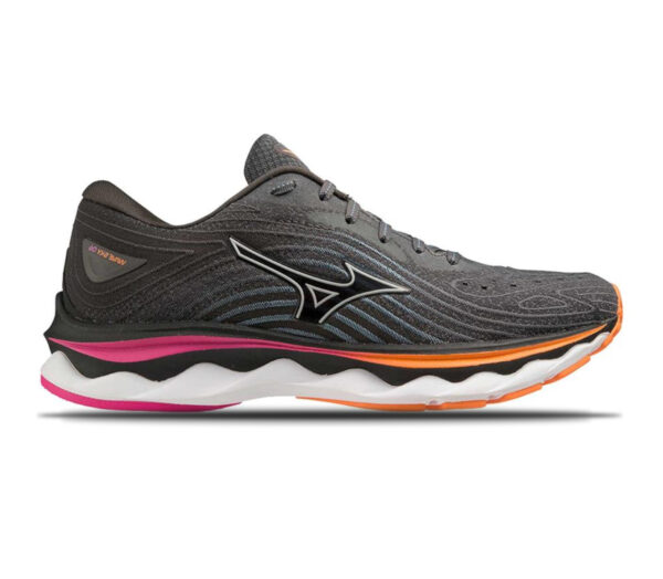 Scarpa mizuno wave sky 6 donna nera fucsia