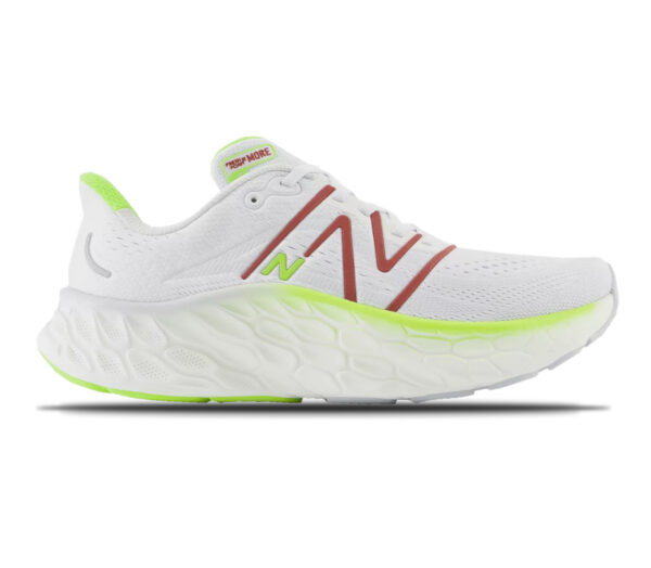 Scarpa new balance fresh foam more v4 uomo bianca gialla