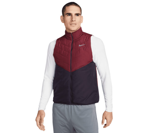 Smanicato nike therma-fit repel uomo rosso nero