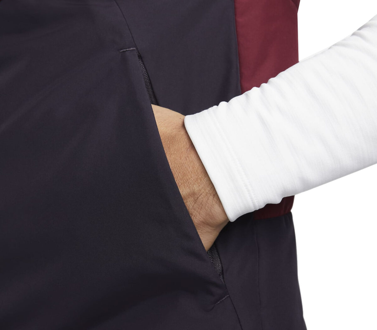 Tasca Smanicato nike therma-fit repel uomo rosso nero