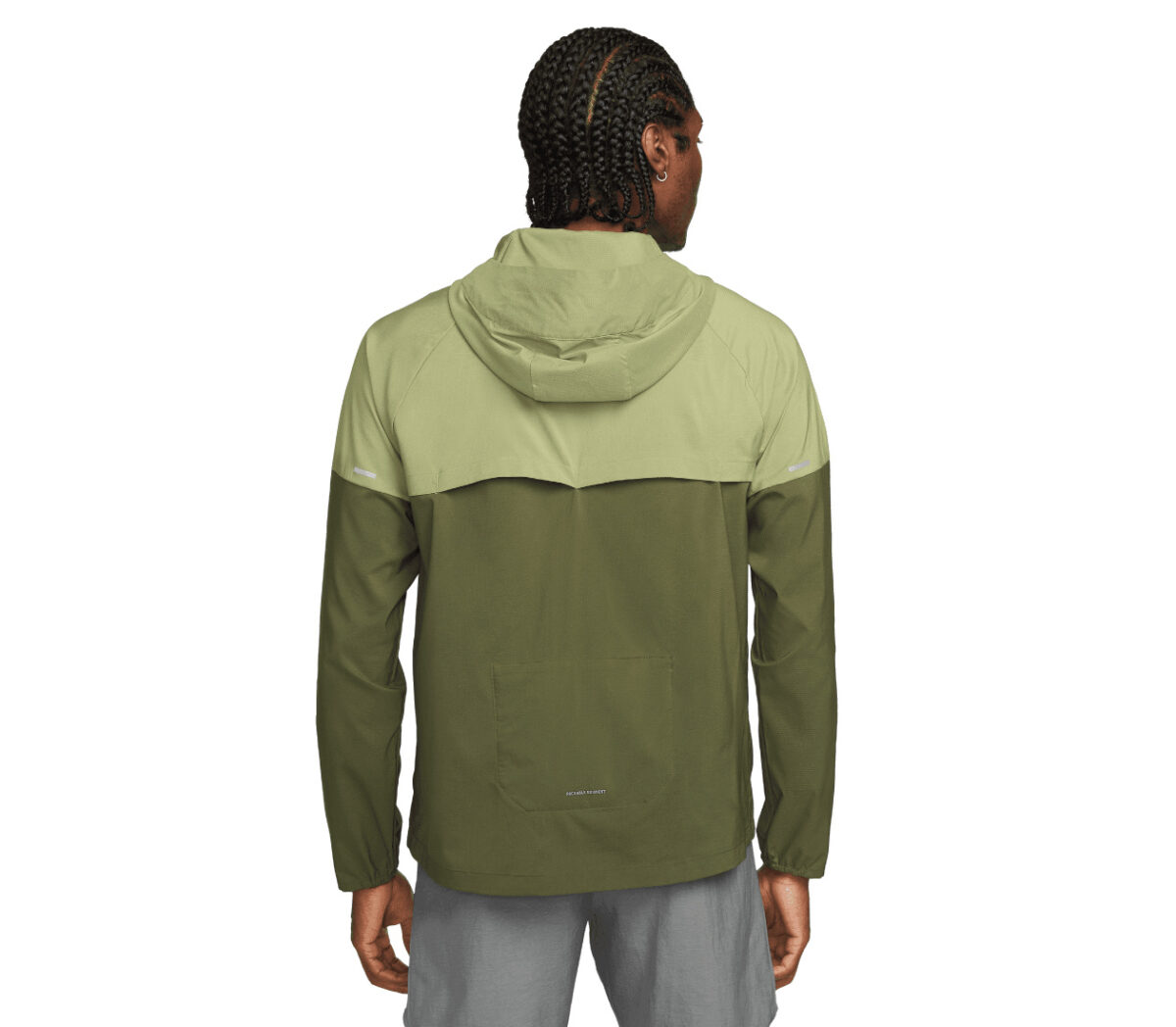 Dietro Giacca nike windrunner uomo verde