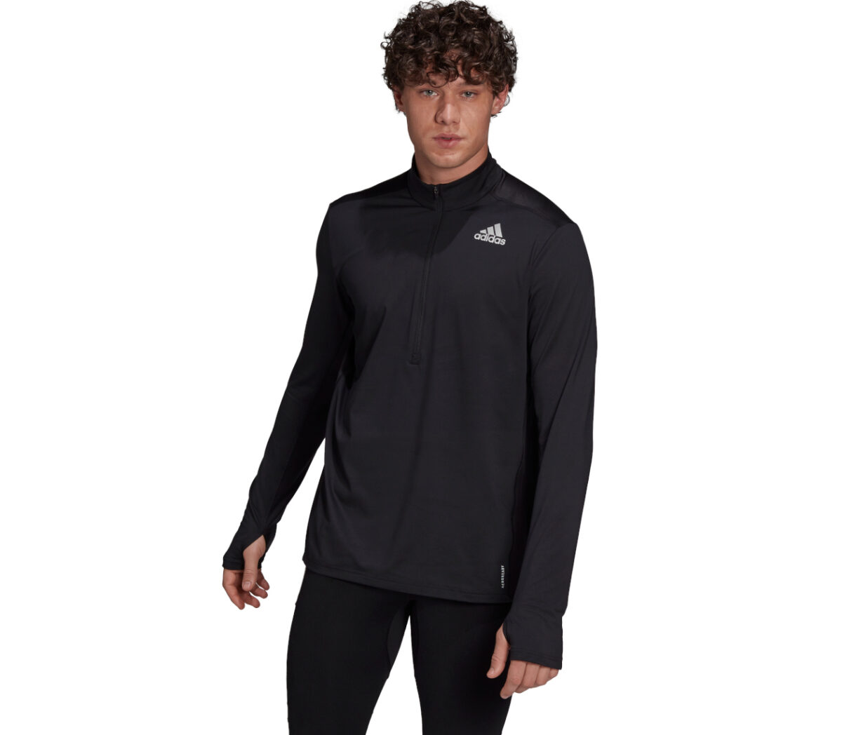 Maglia Adidas OTR 1/2 Zip uomo nera