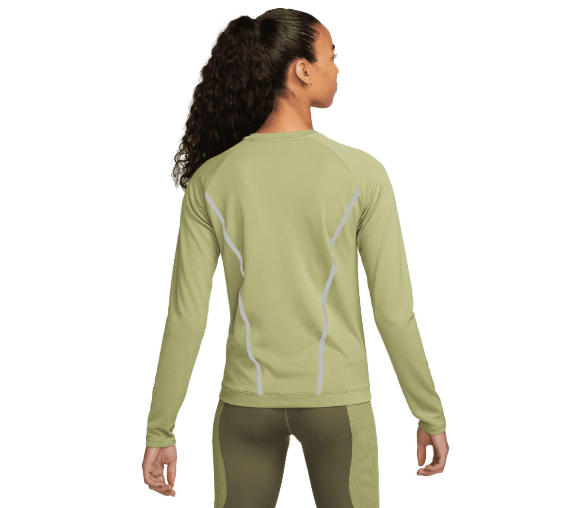 Dietro Maglia nike dri-fit pacer icon clash donna verde