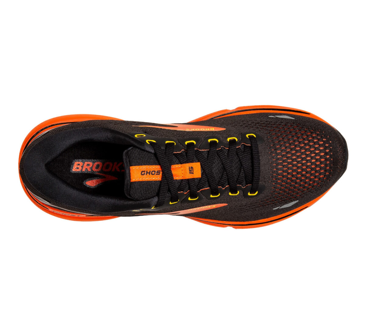 Tomaia Scarpa Brooks ghost 15 uomo arancione nera