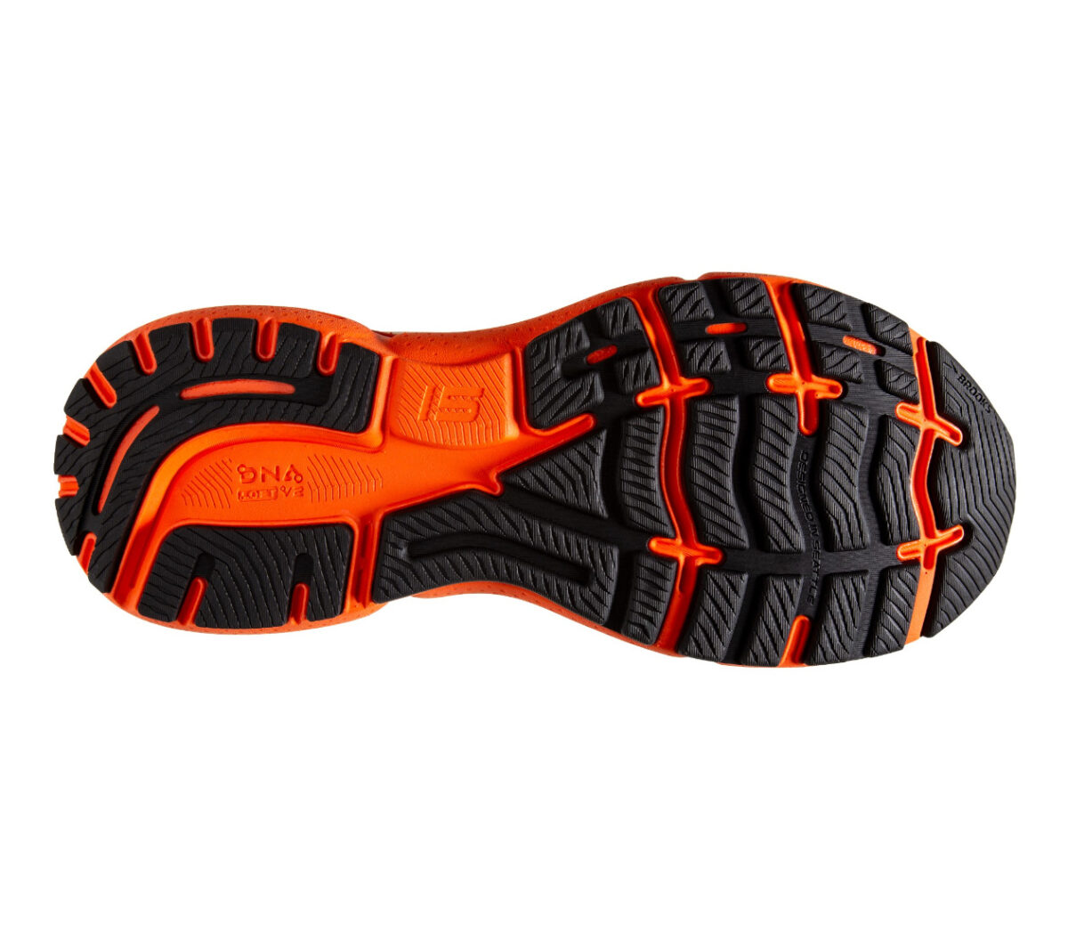 Suola Scarpa Brooks ghost 15 uomo arancione nera