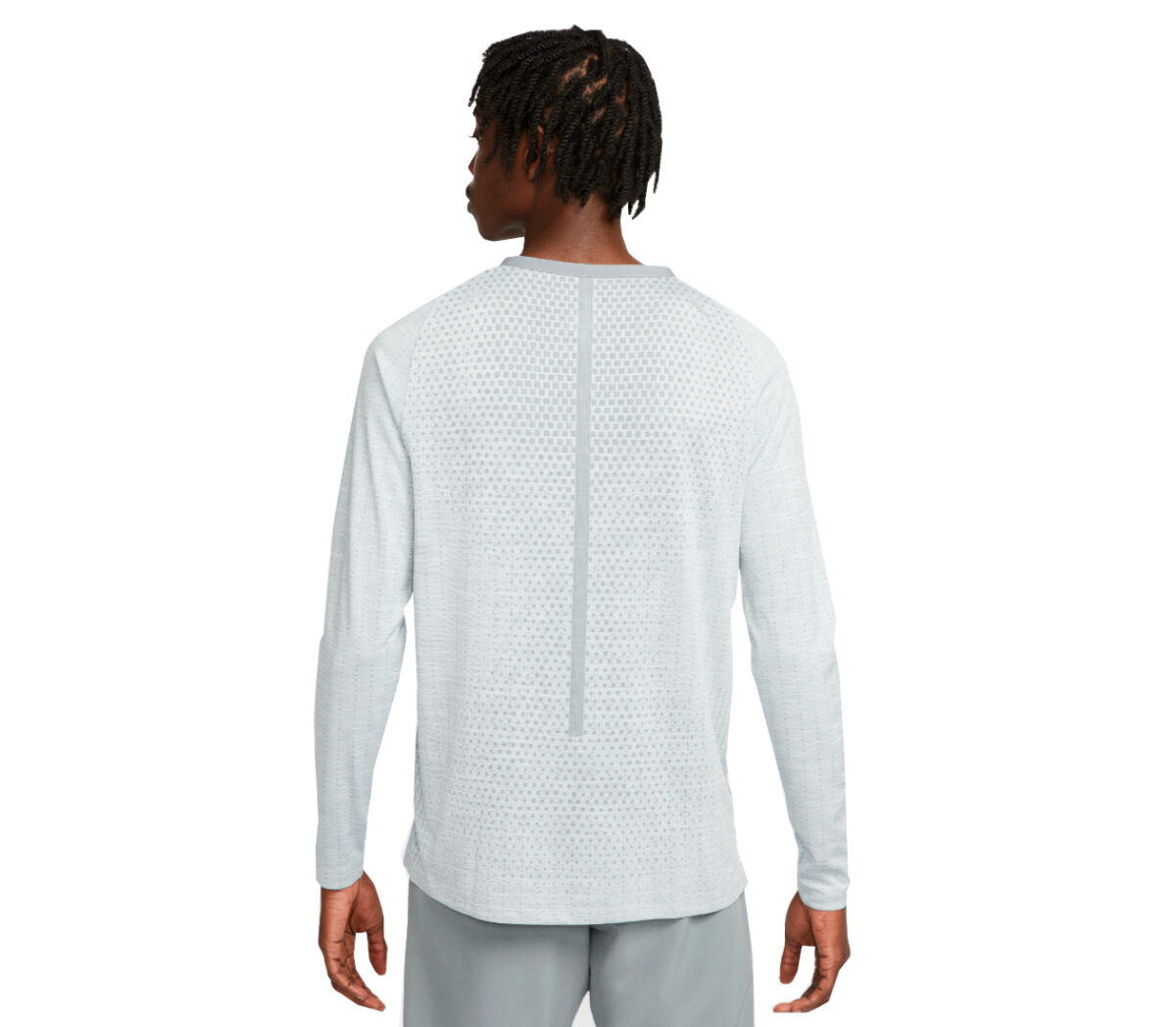 Dietro Maglia Nike dri-fit ADV techknit ultra uomo grigia