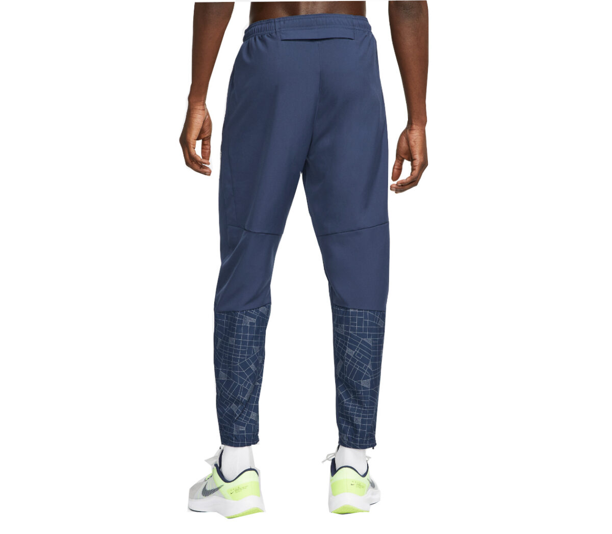 Dietro Pantalone nike dri-fit run division challenger uomo blu