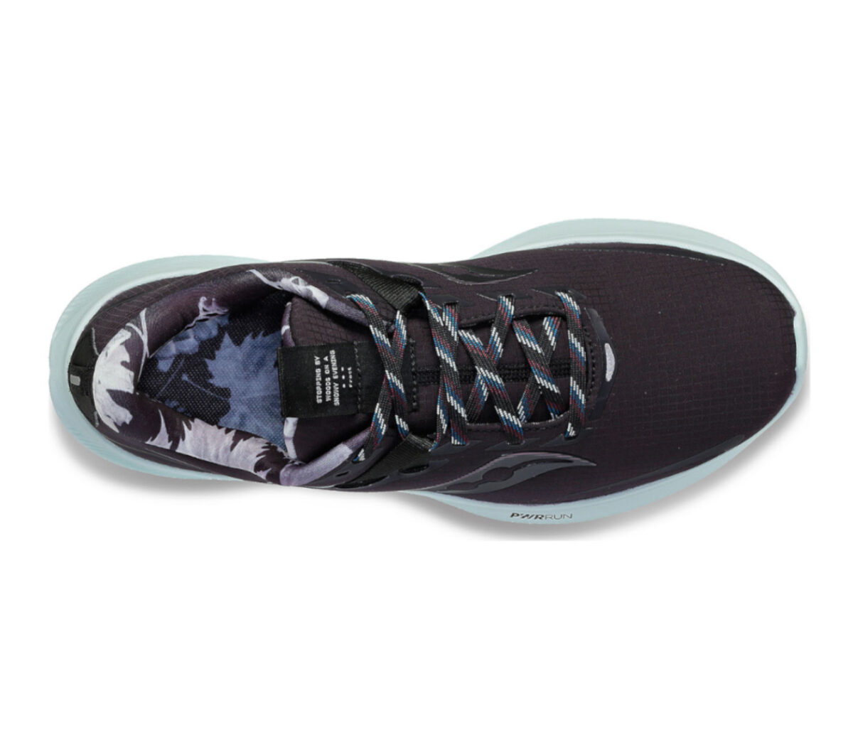 Tomaia Scarpa saucony ride 15 runshield uomo nera