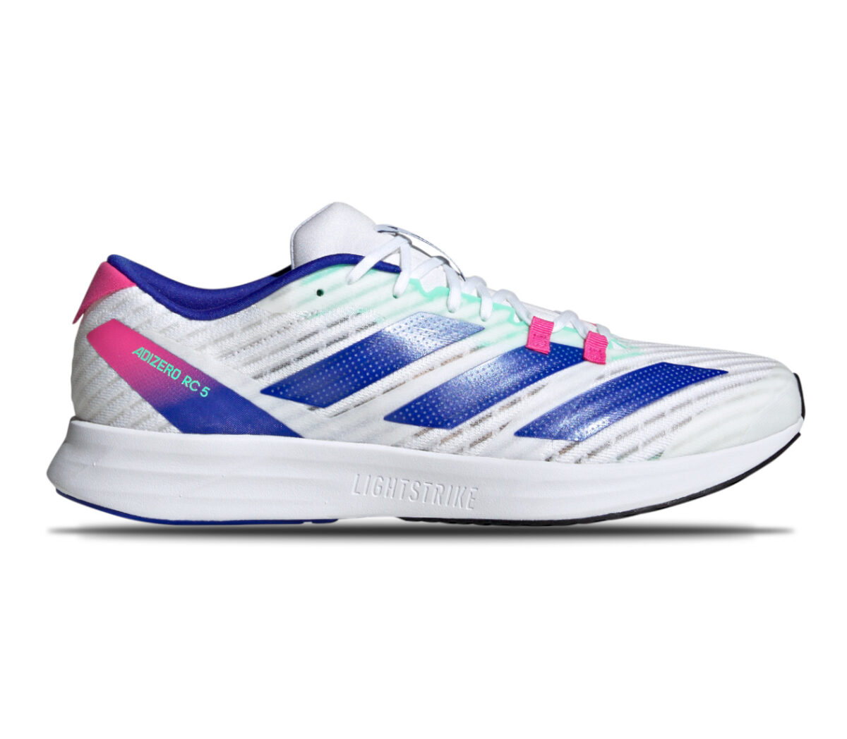 Scarpa Adidas adizero RC 5 unisex bianca blu