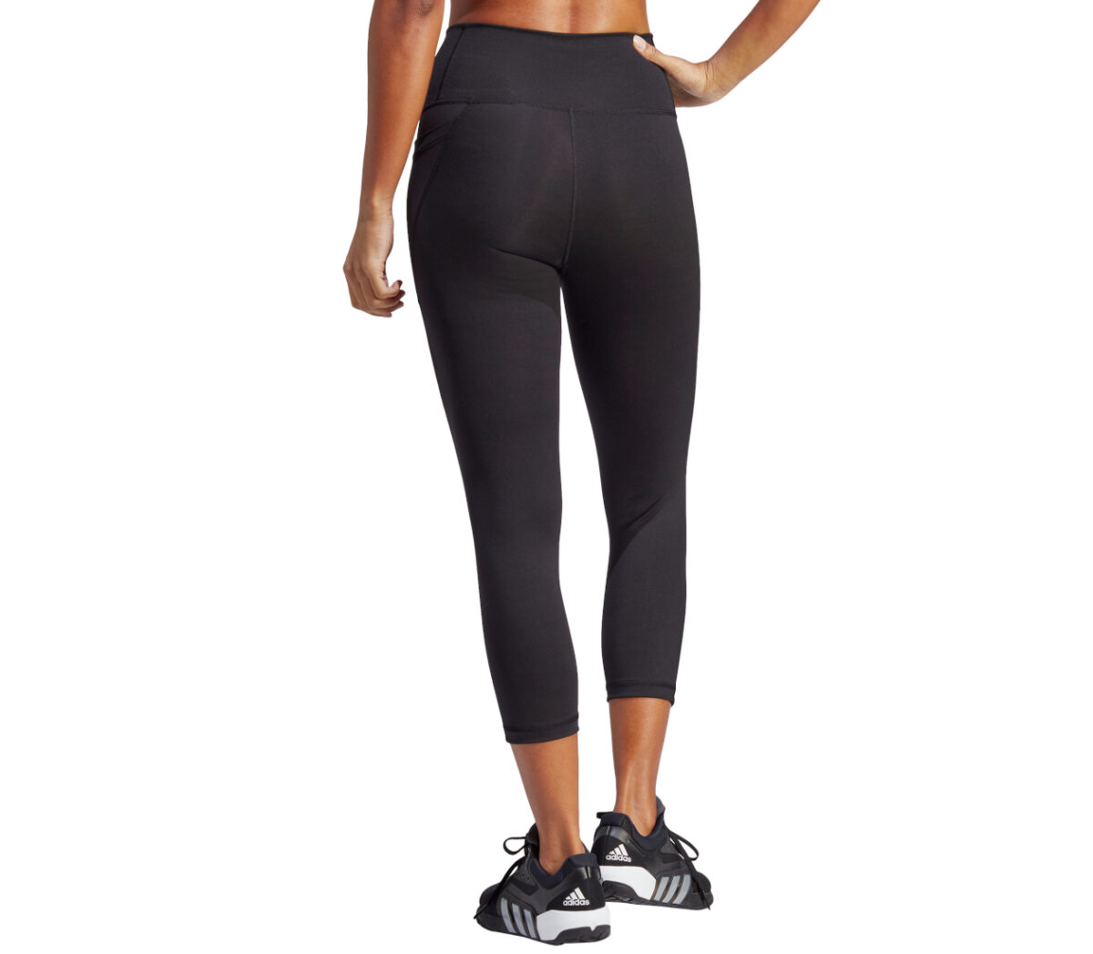 Dietro Leggings Adidas OPT ST 34 TIG donna neri