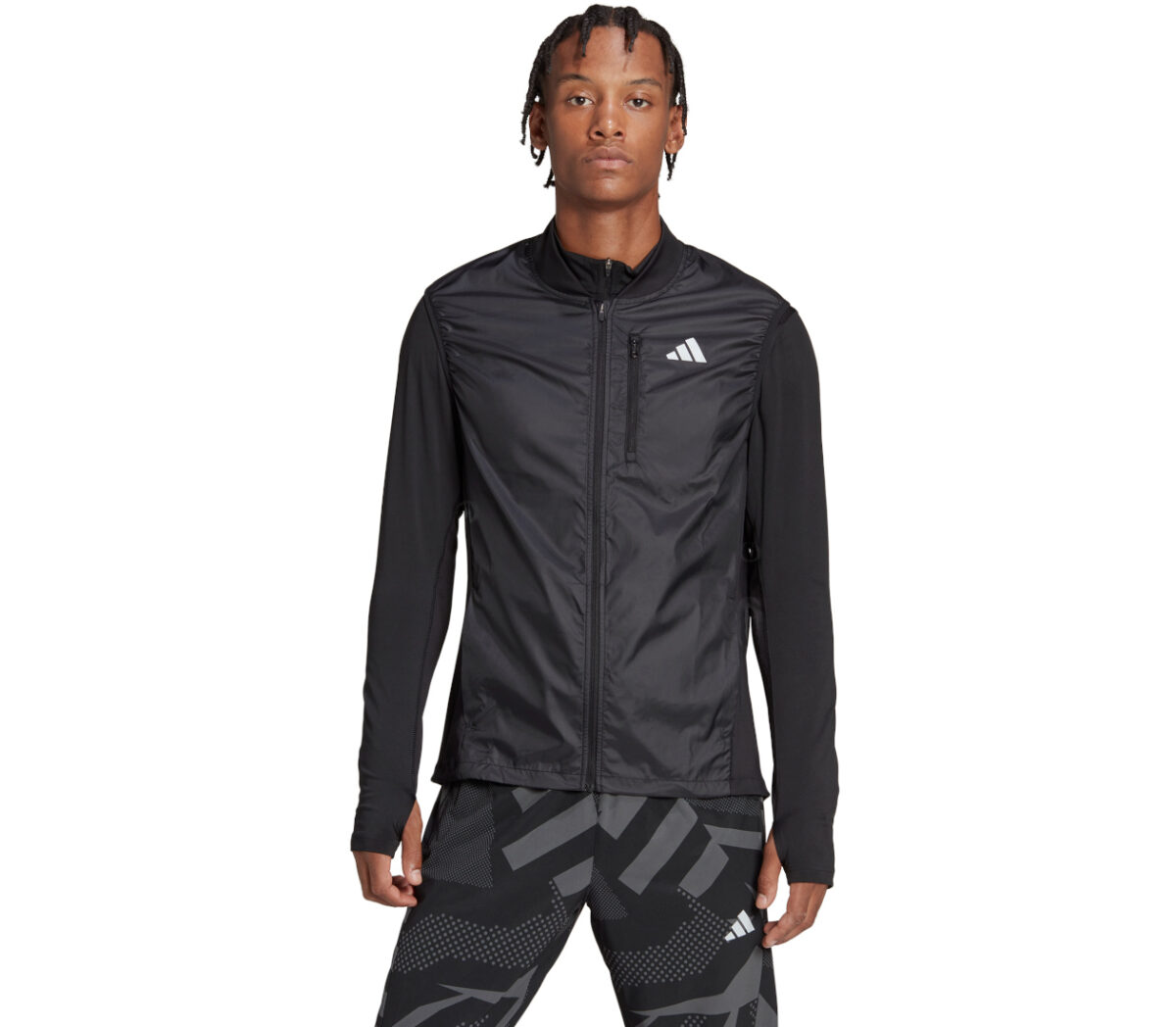 Smanicato Adidas OTR Vest uomo nero