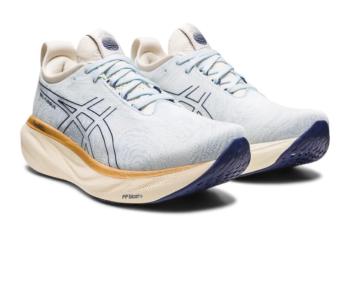 Coppia Scarpa asics gel nimbus 25 donna bianca