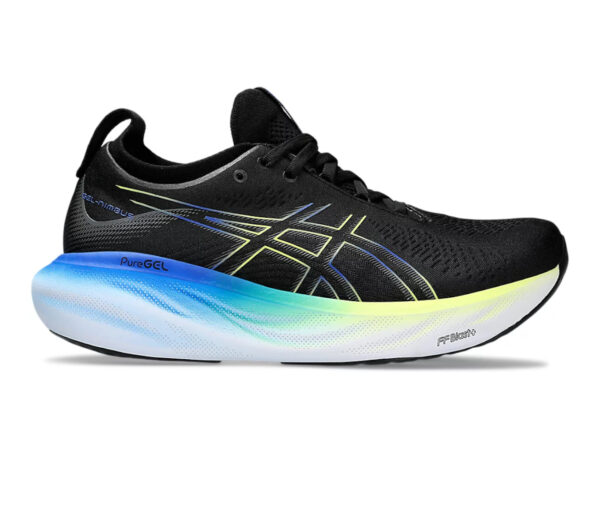 Scarpa asics gel nimbus 25 uomo blu nera