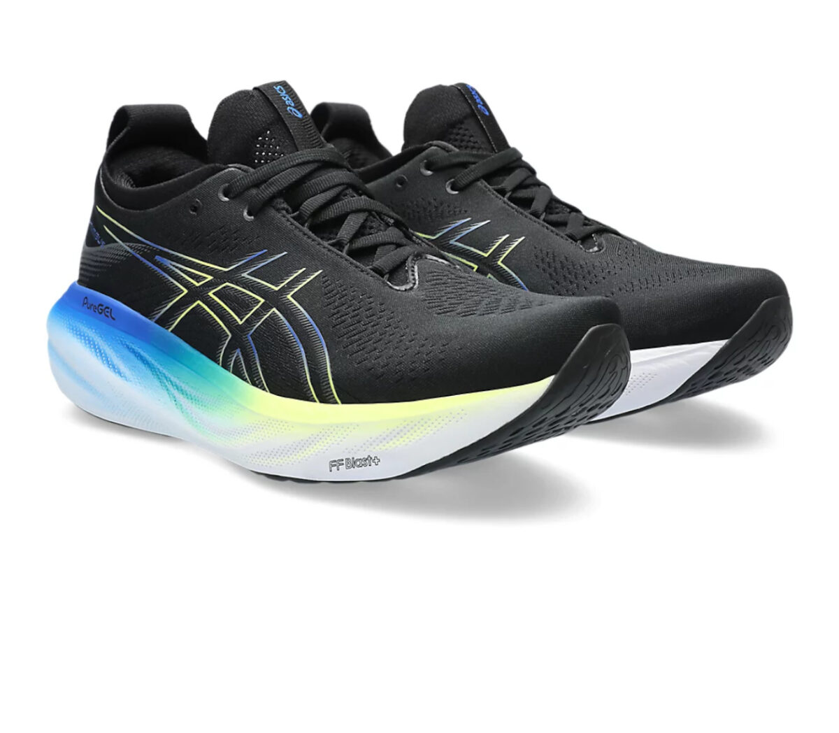 Coppia Scarpa asics gel nimbus 25 uomo blu nera