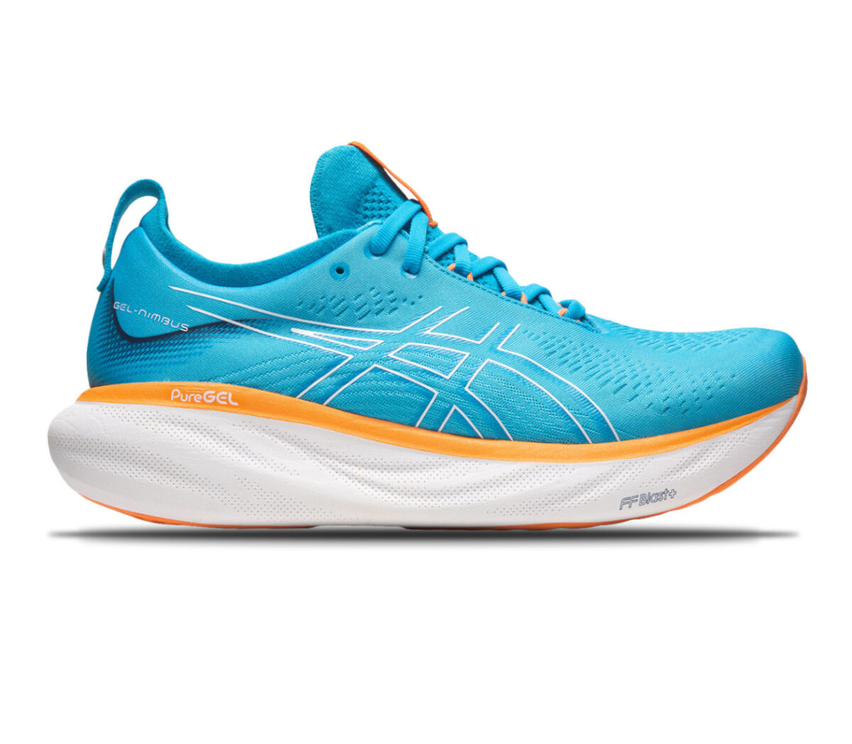 Scarpa asics gel nimbus 25 uomo celeste