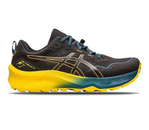 Scarpa Asics gel trabuco 11 uomo nera gialla