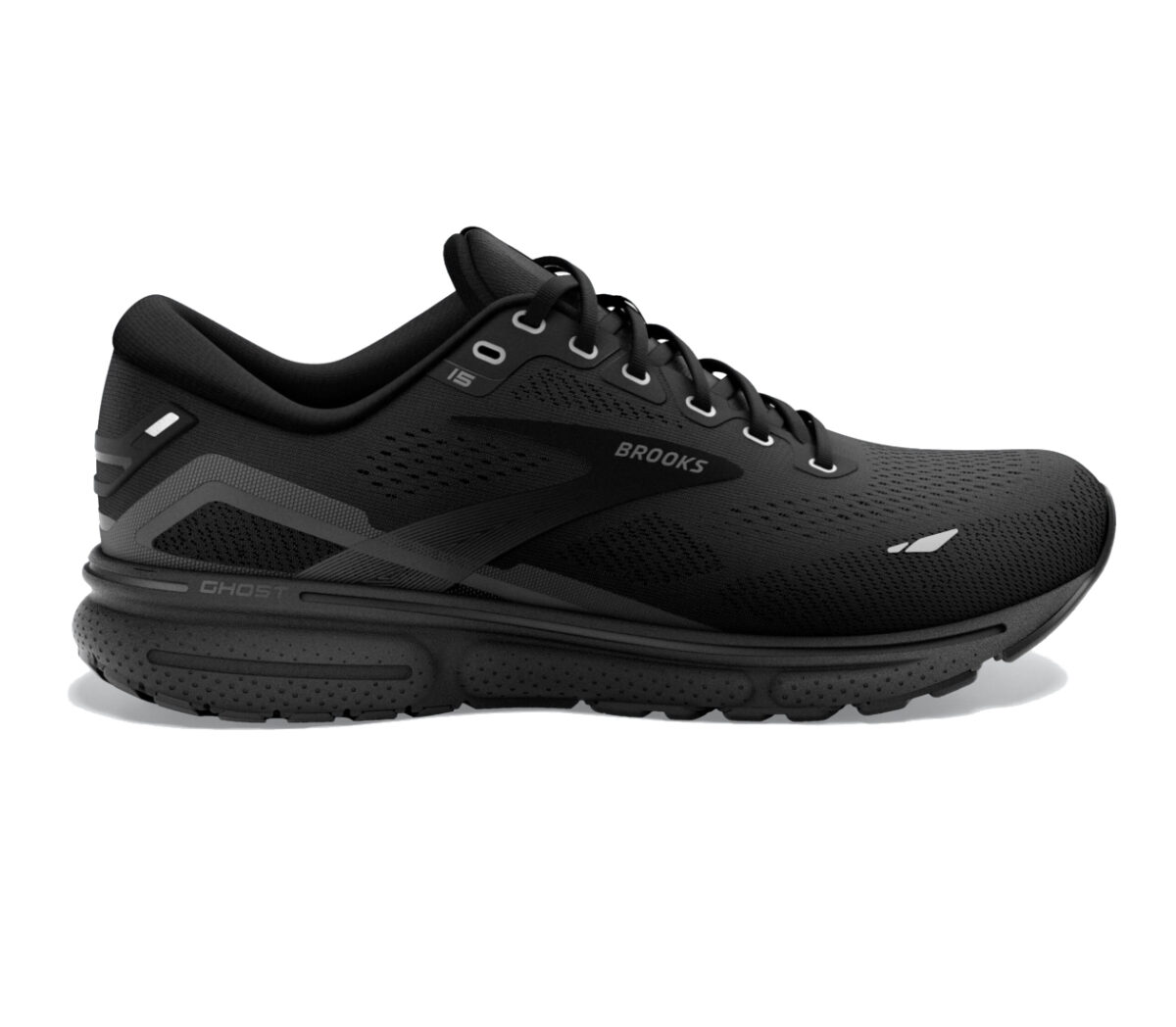 Scarpa brooks ghost 15 wide 2E uomo nera