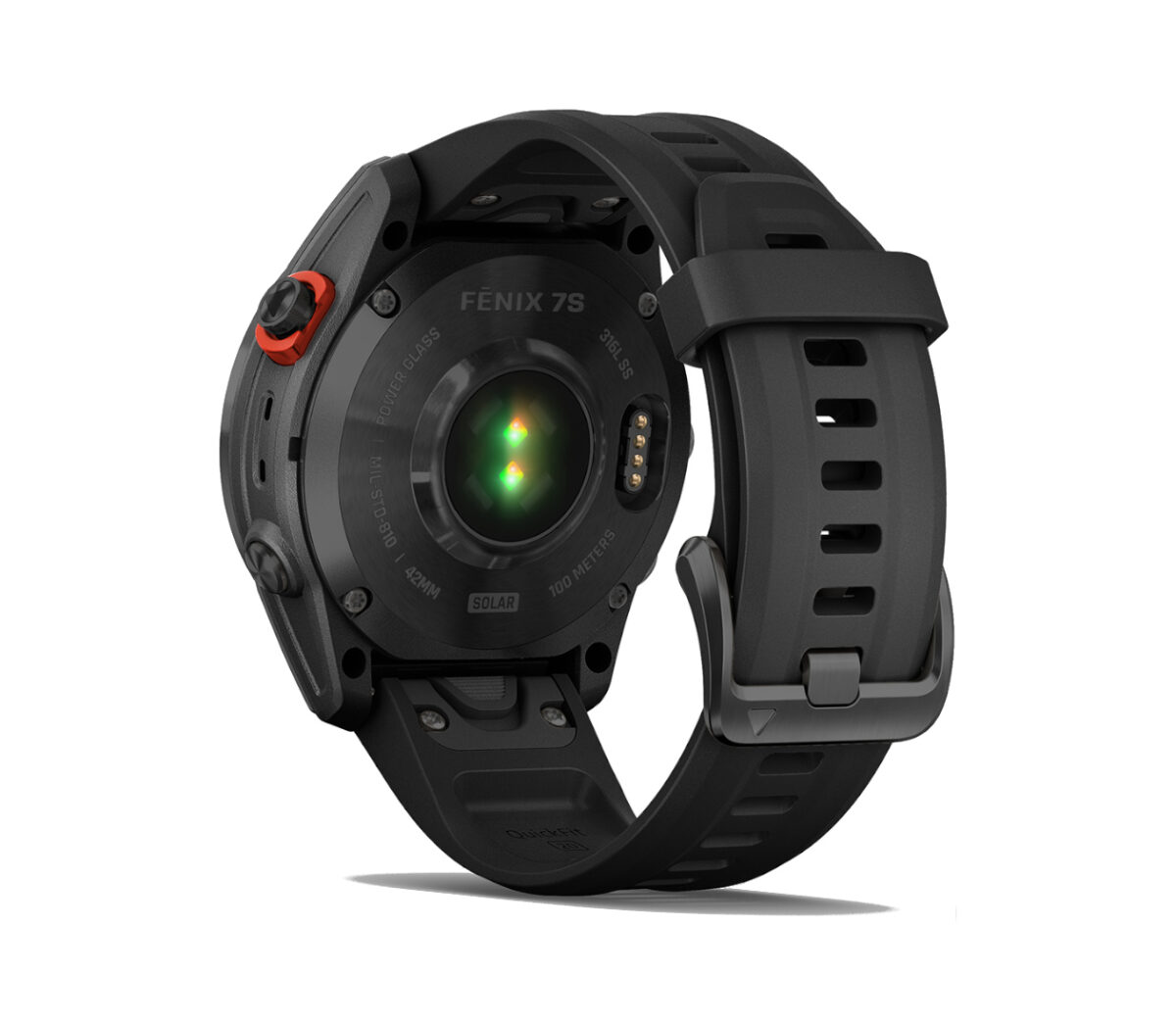 Dietro Orologio garmin fenix 7s solar unisex nero