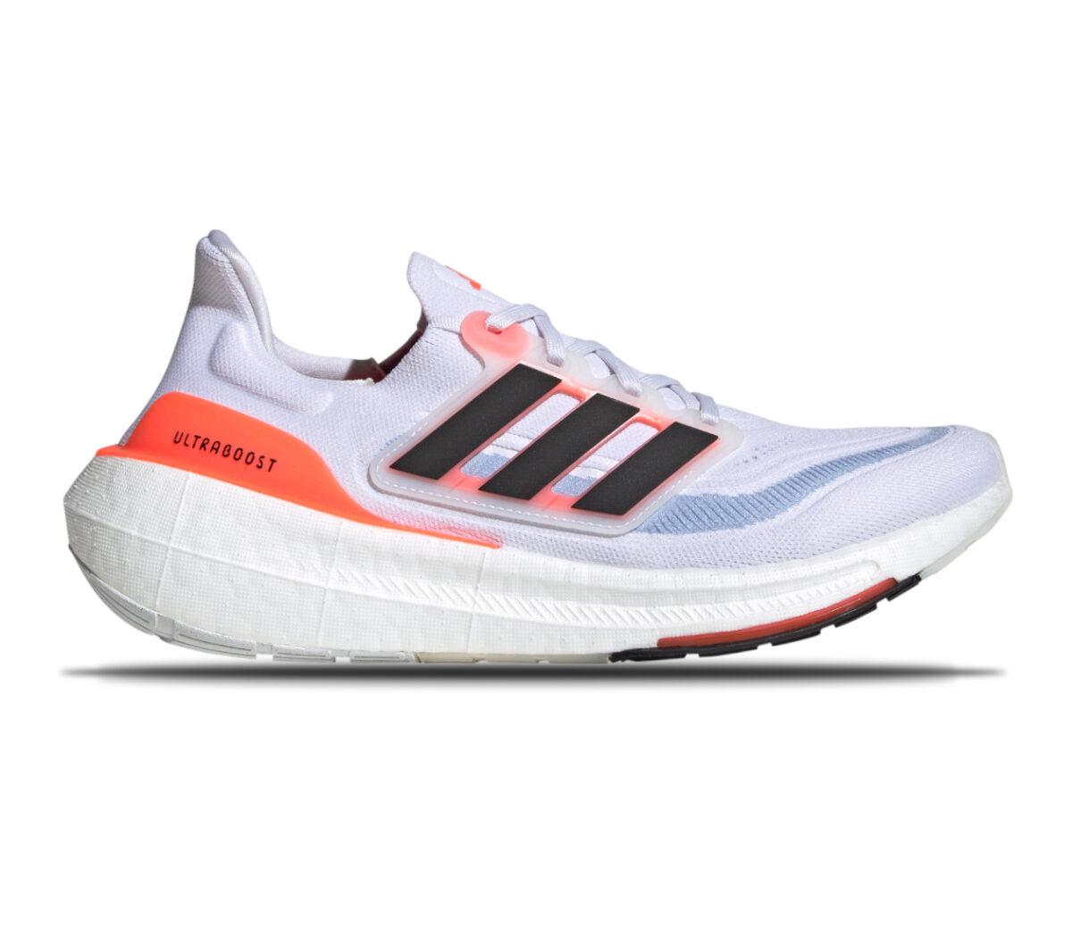 Scarpa adidas ultraboost light unisex bianca arancione