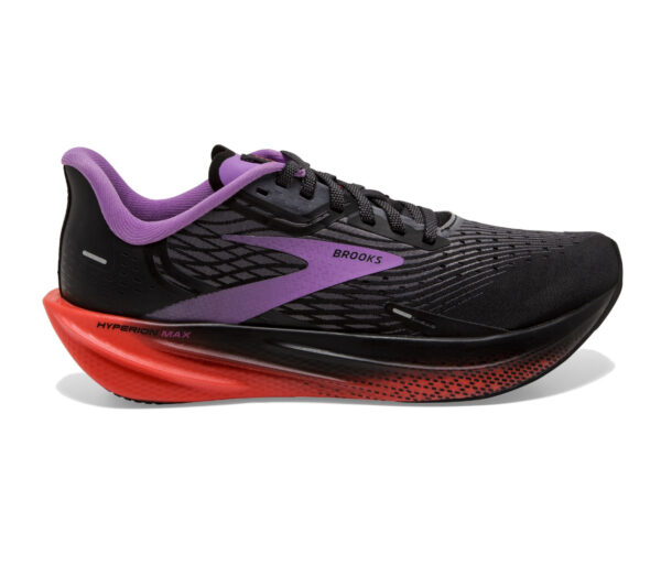 Scarpa brooks hyperion max donna nera arancione