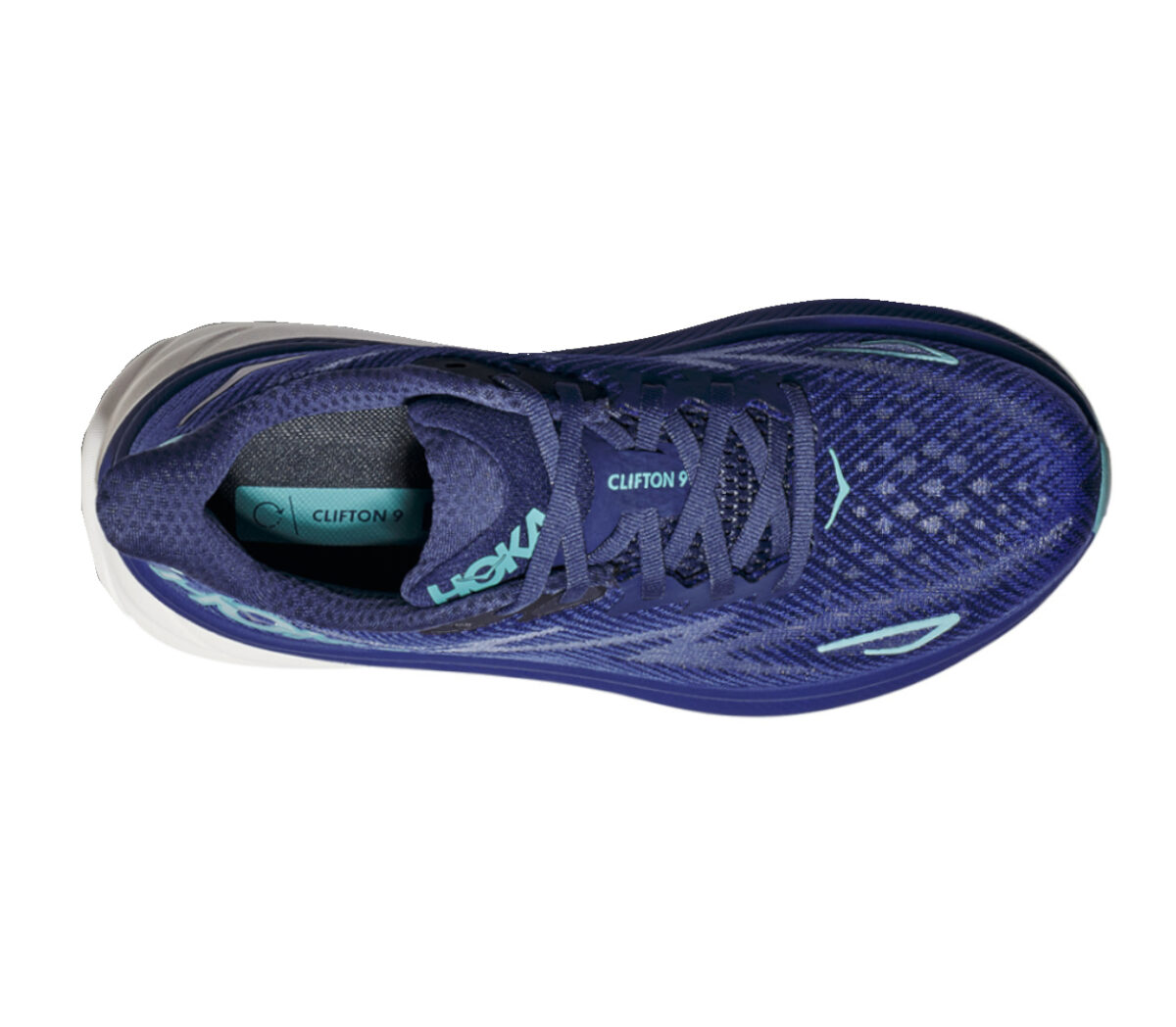 Tomaia Scarpa hoka clifton 9 donna blu