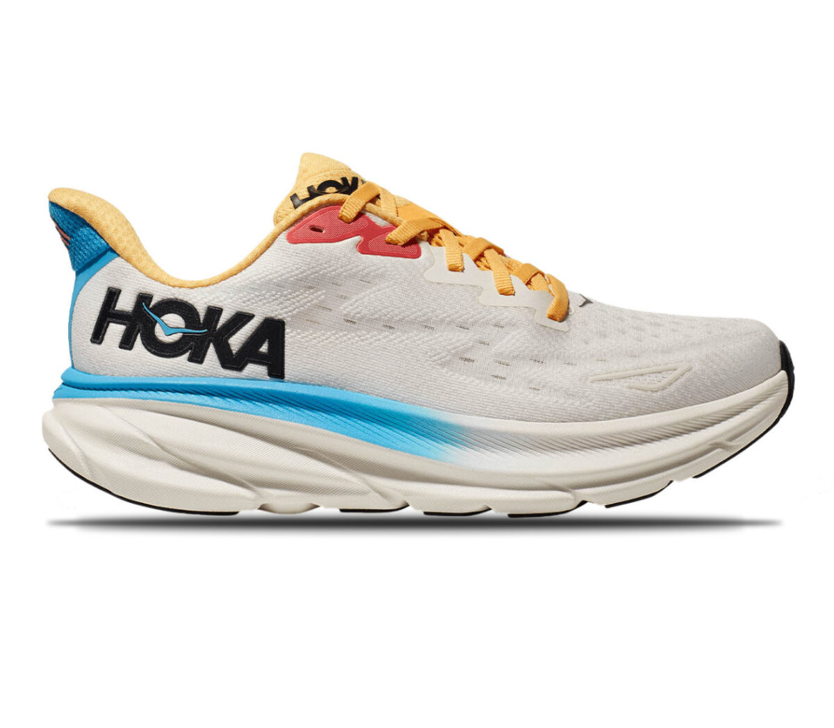 Scarpa Hoka clifton 9 donna bianca blu