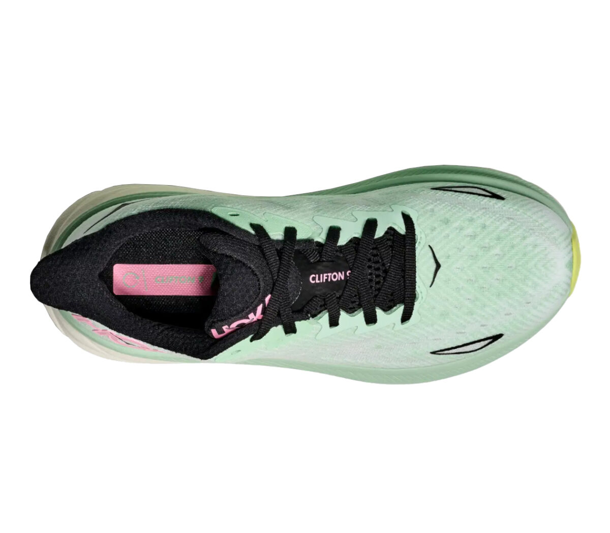 Tomaia Scarpa Hoka Clifton 9 donna mint fluorite snow melt
