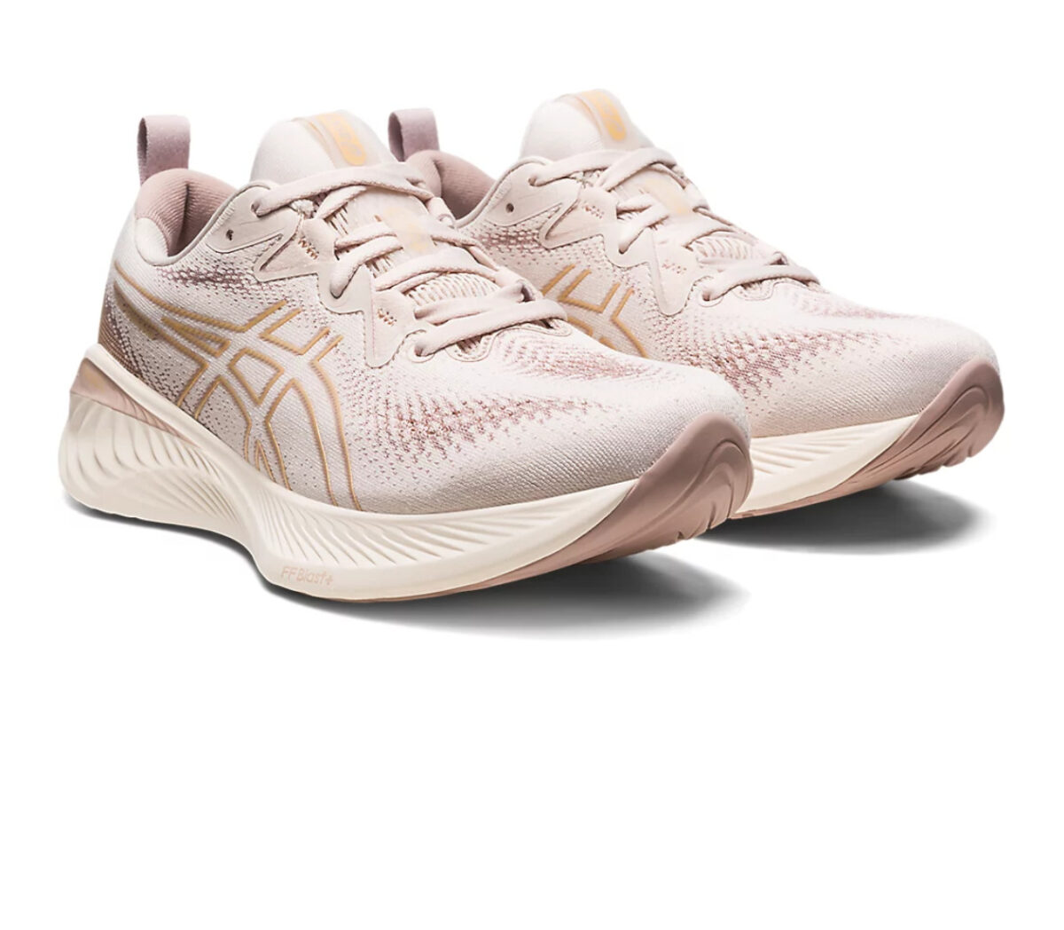 Coppia Scarpa asics gel cumulus 25 donna rosa beige