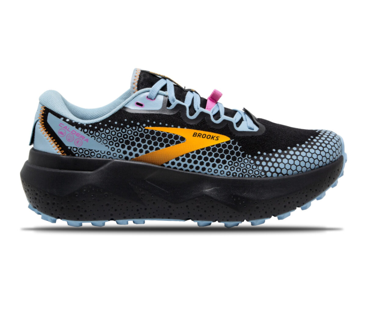 Scarpa brooks caldera 6 donna nera arancione