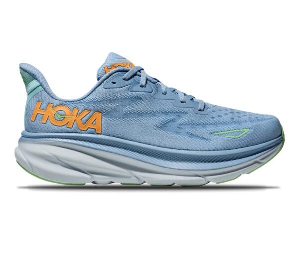 Scarpa Hoka clifton 9 uomo celeste