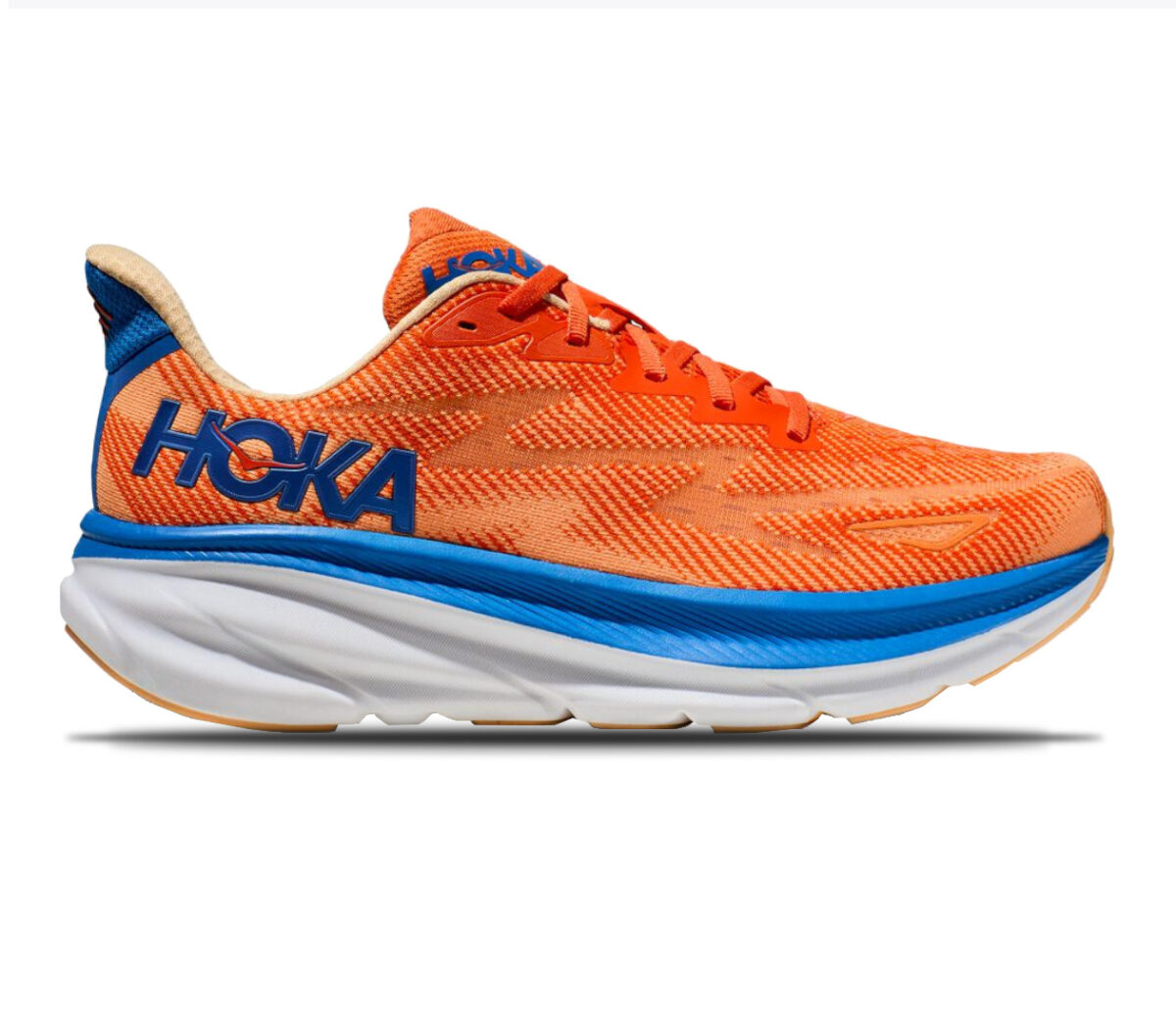 Scarpa Hoka clifton 9 uomo arancione