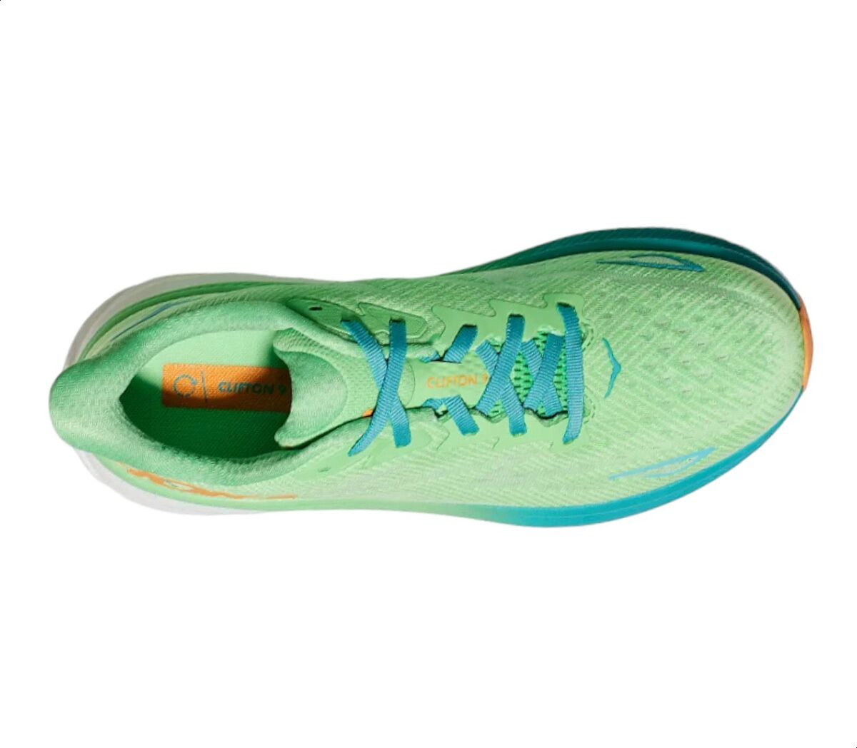 Tomaia Scarpa Hoka clifton 9 uomo verde