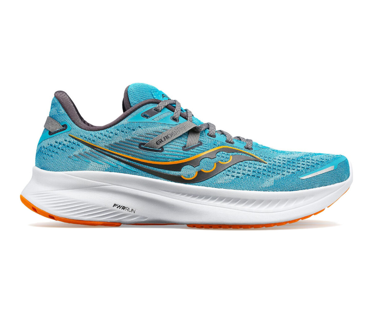 Scarpa saucony guide 16 uomo celeste arancione