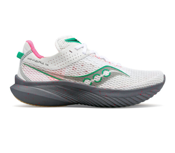 Scarpa Saucony kinvara 14 donna bianca grigia