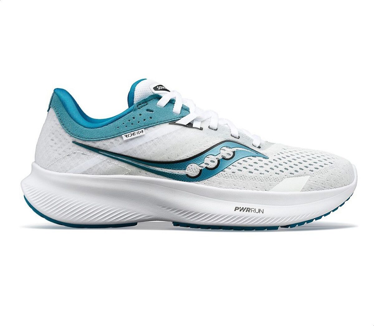 Scarpa Saucony ride 16 donna celeste bianca