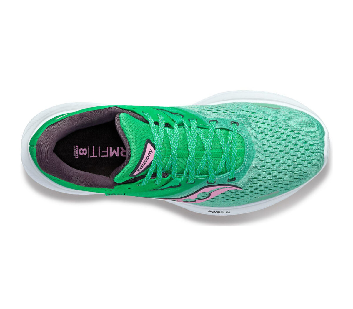 Tomaia Scarpa Saucony ride 16 donna verde