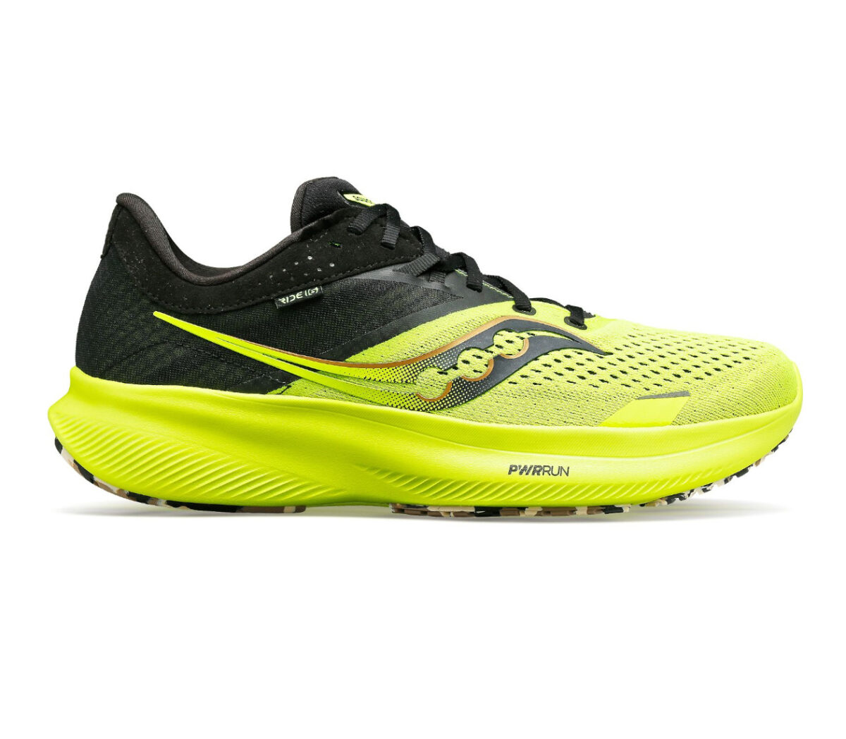 Scarpa saucony ride 16 uomo gialla nero