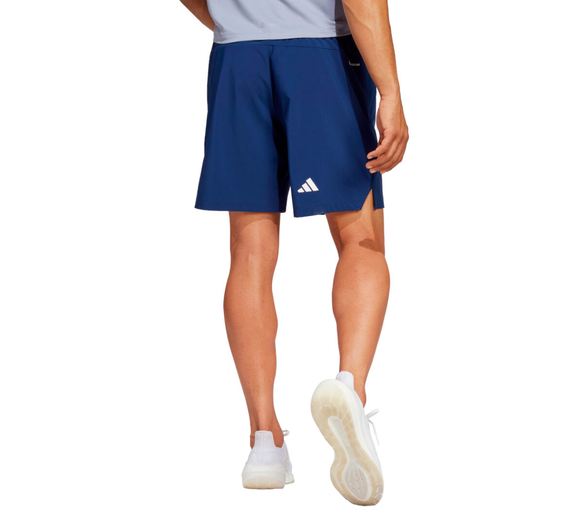 Dietro Pantaloncino adidas TI 3BAR short uomo blu