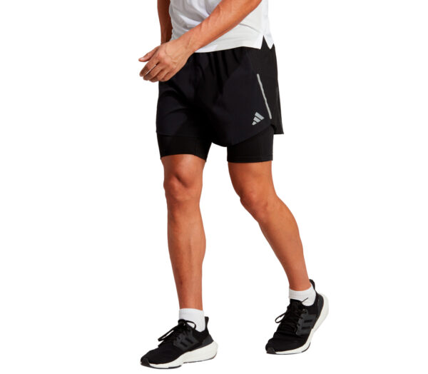 Pantaloncini adidas d4r short 2in1 uomo neri