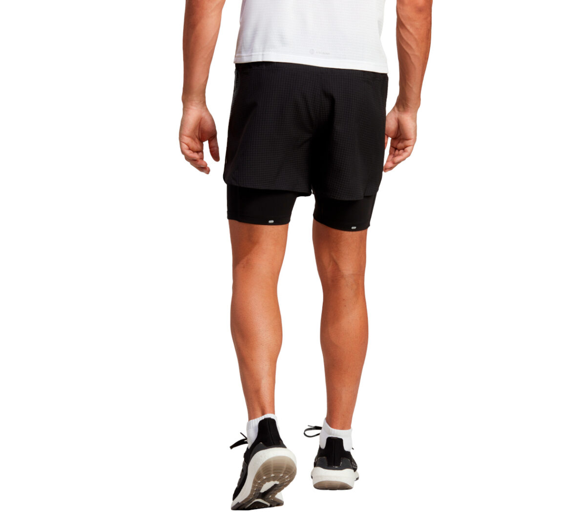 Dietro Pantaloncini adidas d4r short 2in1 uomo neri